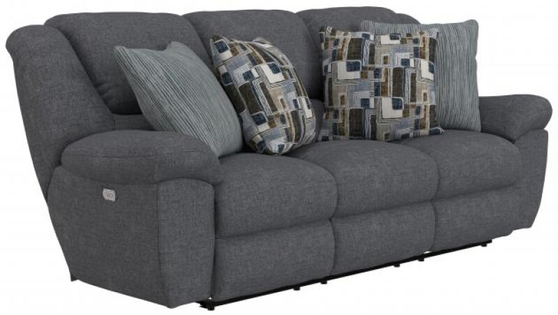Trifecta 165 Power Sofa w/3 Recliners and Drop Down Table 616545