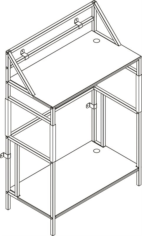 Dual Tier Stacking Power Pak Rack 61790A2