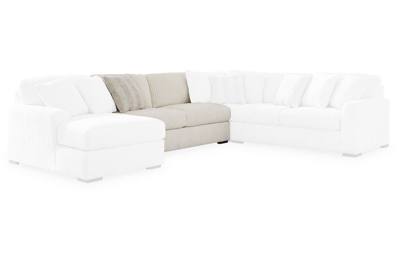 Chessington Armless Loveseat In Ivory 6190434