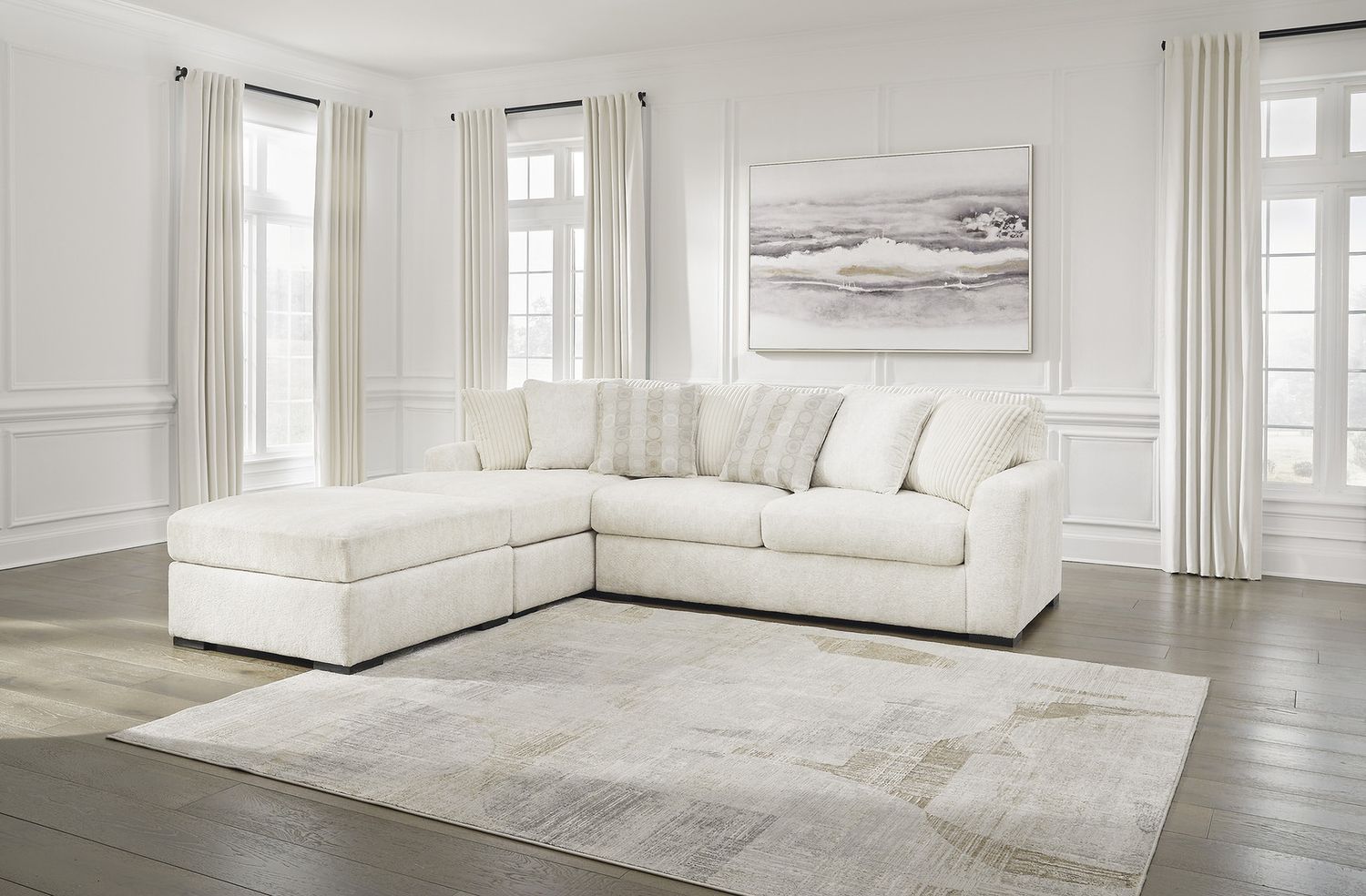 Chessington 2-Piece LAF Sectional with Chaise In Ivory 61904S1