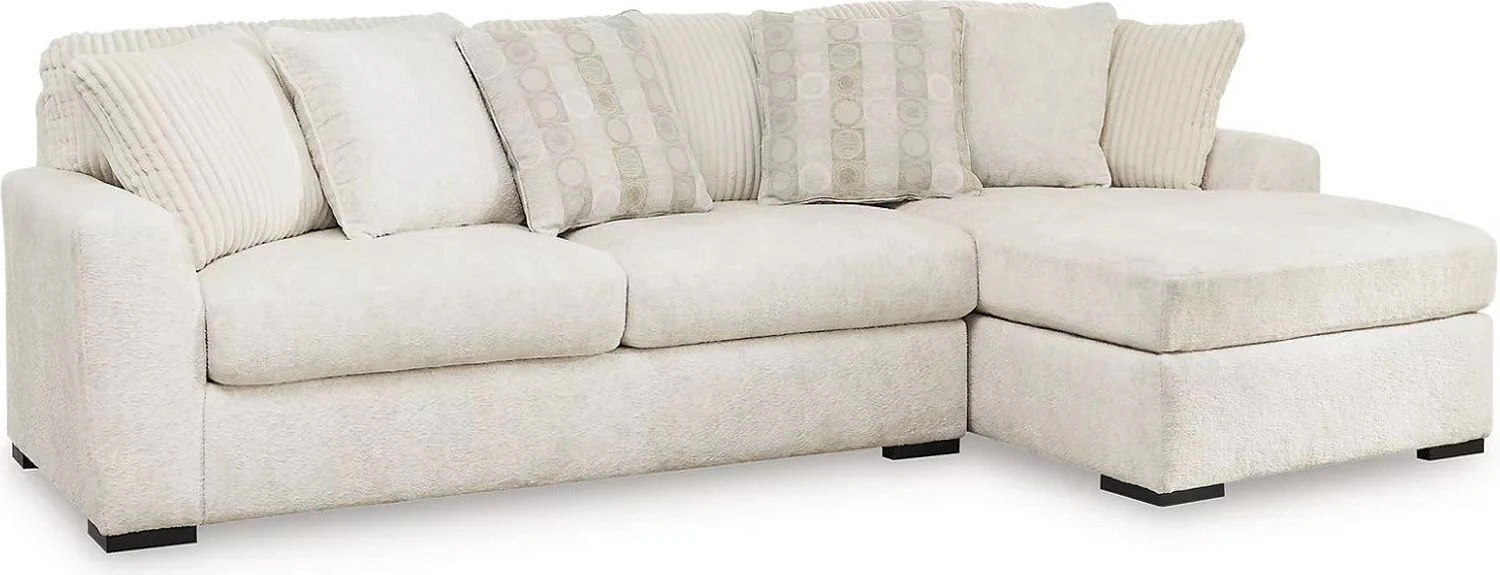 Chessington 2-Piece RAF Sectional with Chaise In Ivory 61904S2