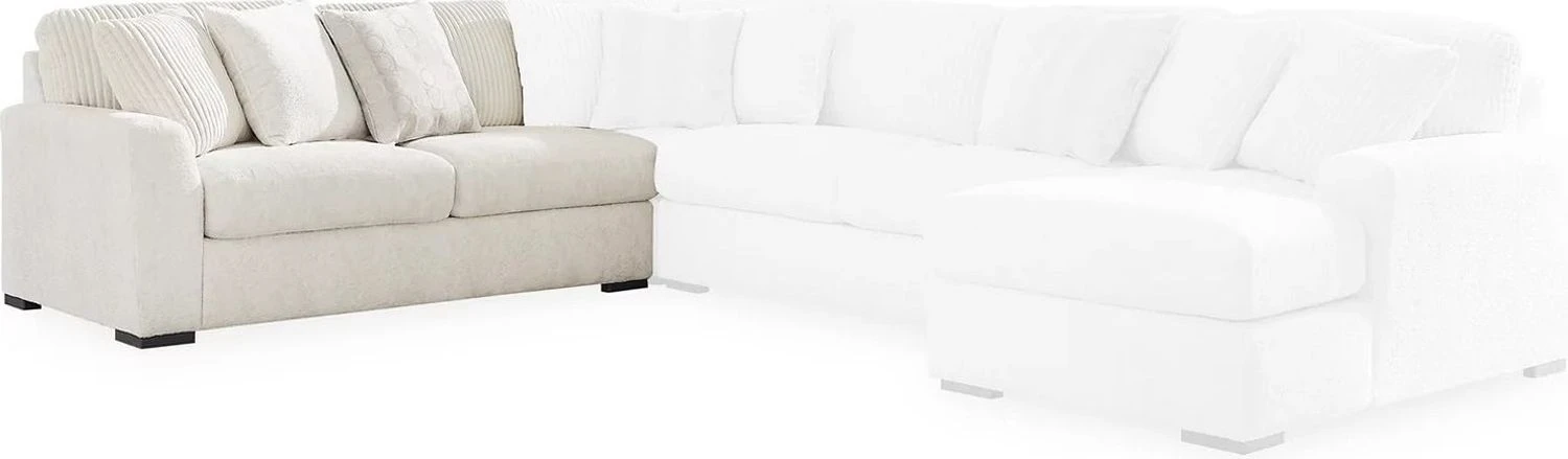 Chessington 2-Piece RAF Sectional with Chaise In Ivory 61904S2