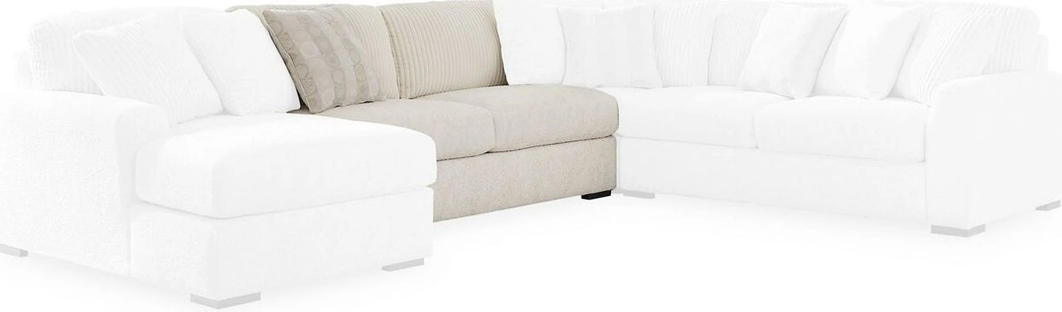 Chessington 4-Piece Sectional with Chaise In Ivory 61904S3