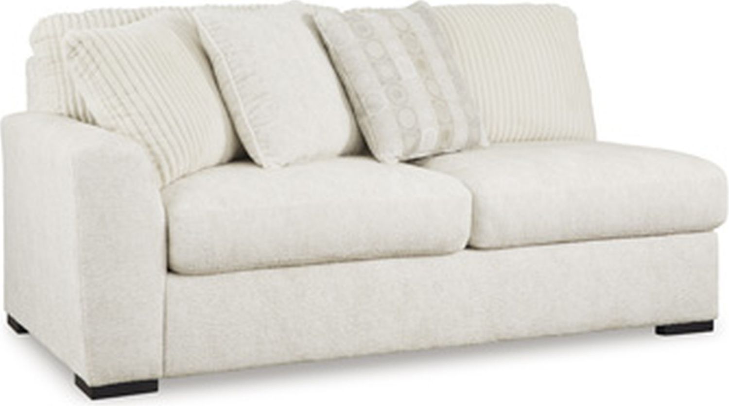 Chessington 4-Piece Sectional and Oversized Accent Ottoman In Ivory 61904U1