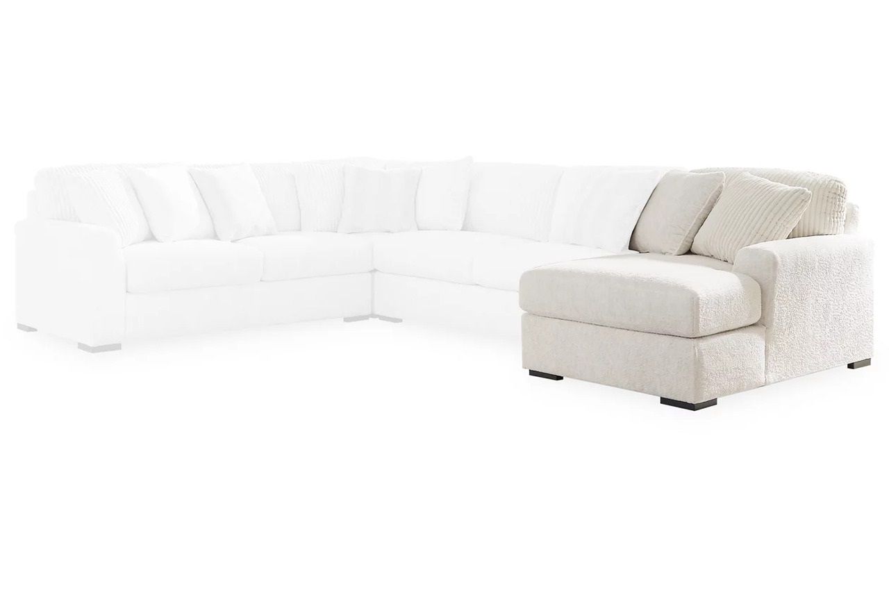 Chessington 2-Piece Sectional and Ottoman In Ivory 61904U2