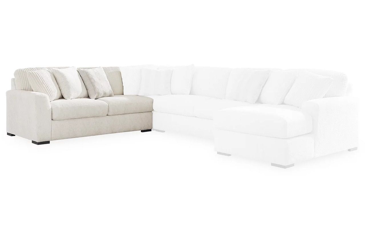Chessington 2-Piece Sectional and Ottoman In Ivory 61904U2