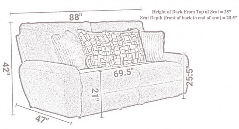 Maxwell 221 Power Deep Seat Reclining Sofa 62211