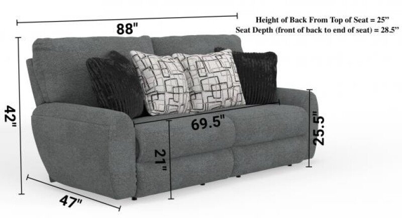 Maxwell 221 Power Deep Seat Reclining Sofa 62211