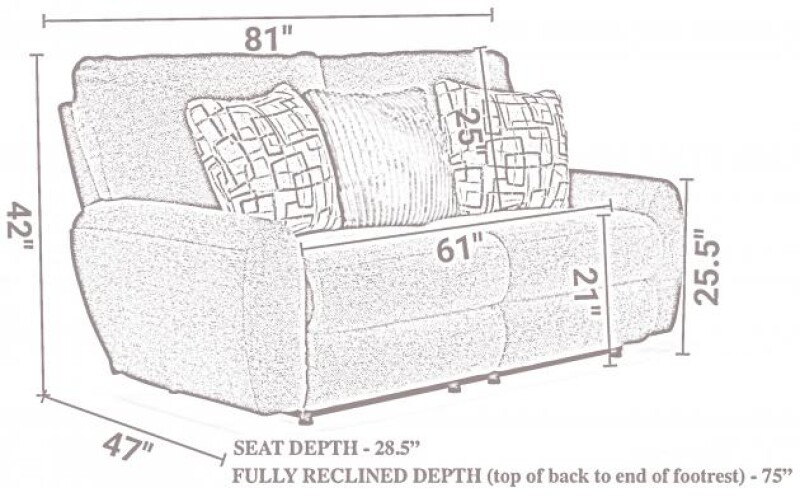 Power Deep Seat Reclining Loveseat 62212