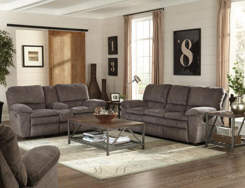 Reyes 240 Power Lay Flat Recl Console Loveseat w/Storage & Cupholders 62409