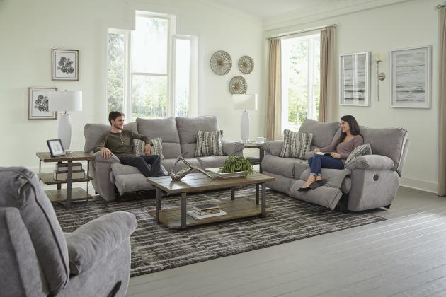 Sadler 241 Power Lay Flat Reclining Sofa w/DDT 62415