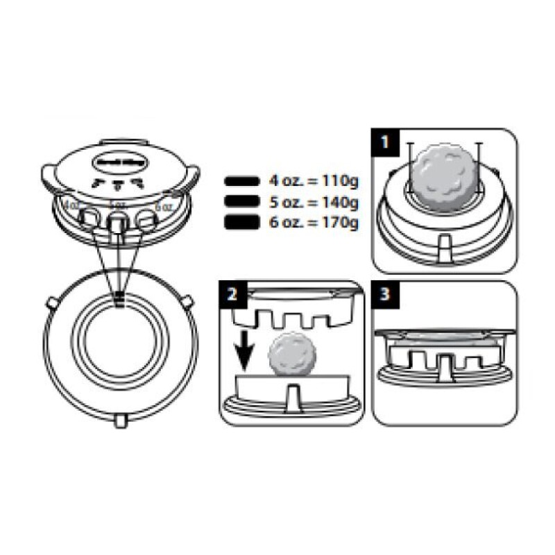 Deluxe Burger Press 62475