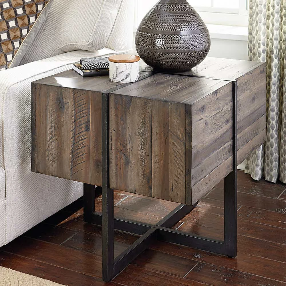 Modern Timber Accent End Table 626915