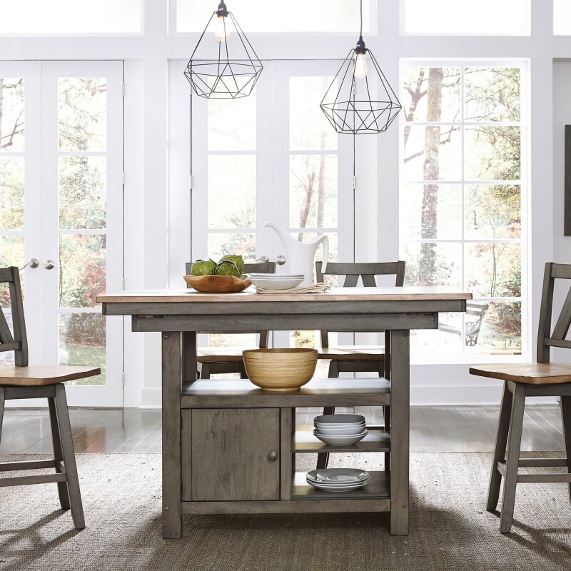 Lindsey Farm 5 Piece Gathering Table Set 62CD5GTS