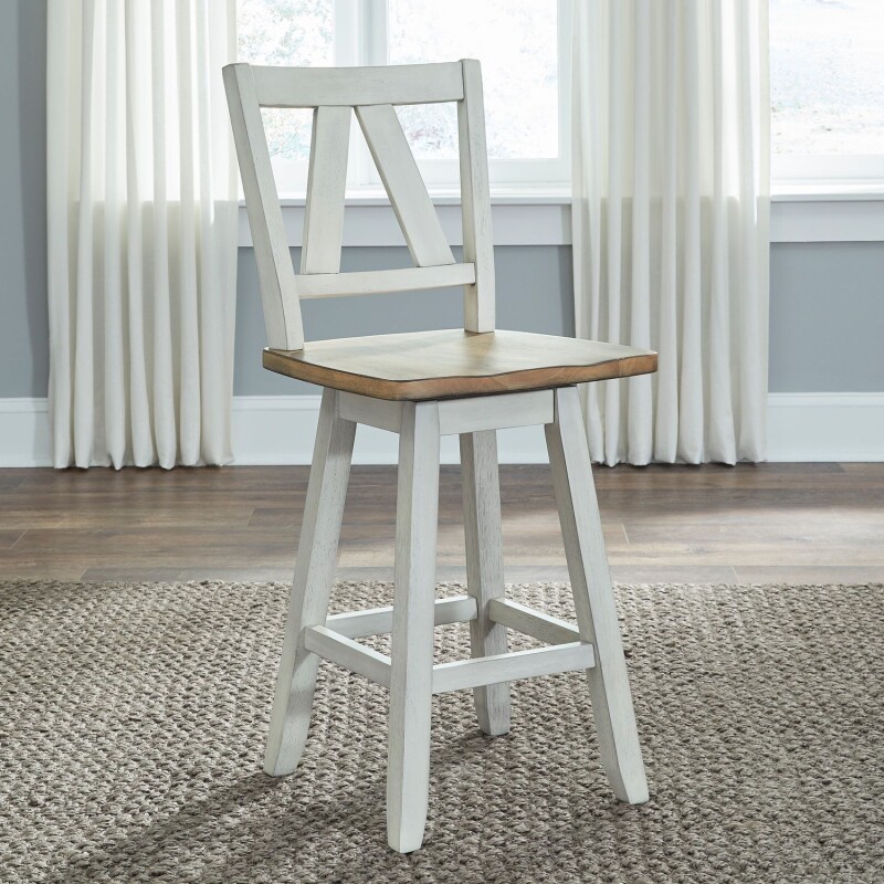 Lindsey Farm Counter Height Swivel Chair (RTA) 62WHB250324