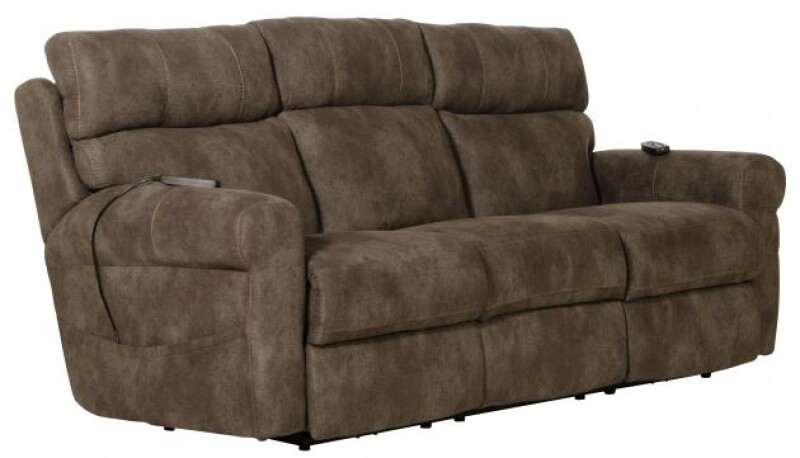 Tranquility 301 Power Headrest Power LayFlat Recl Sofa w/DDT/CR3 Heat/Massage/Lumbar 63015