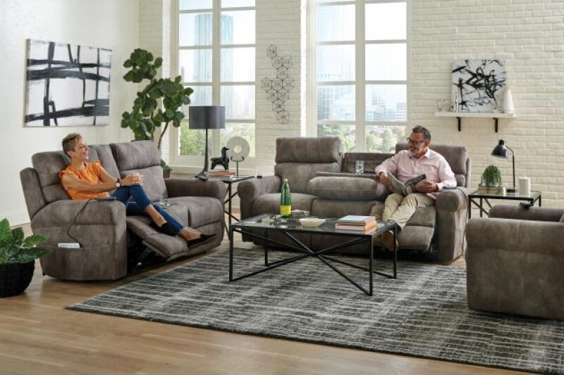 Tranquility 301 Power Headrest Power LayFlat Recl Sofa w/DDT/CR3 Heat/Massage/Lumbar 63015