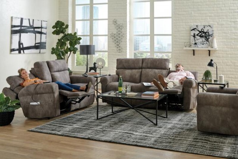 Tranquility 301 Power Headrest Power LayFlat Recl Sofa w/DDT/CR3 Heat/Massage/Lumbar 63015