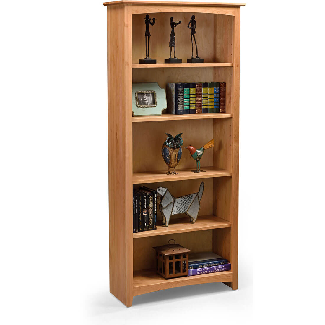 Shaker Bookcases Alder Bookcase 30 x 72 - 63072 63072
