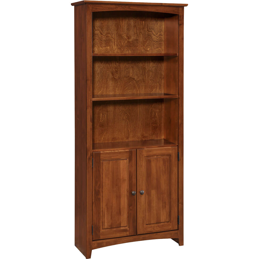 Shaker Bookcases Alder Bookcase 30 x 72 - Doors - 63072D 63072D