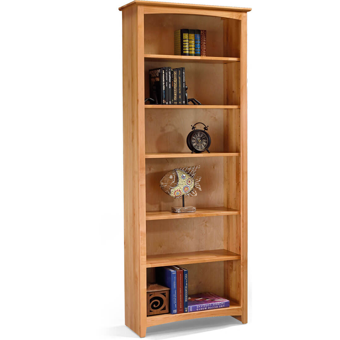 Shaker Bookcases Alder Bookcase 30 x 84 - 63084 63084
