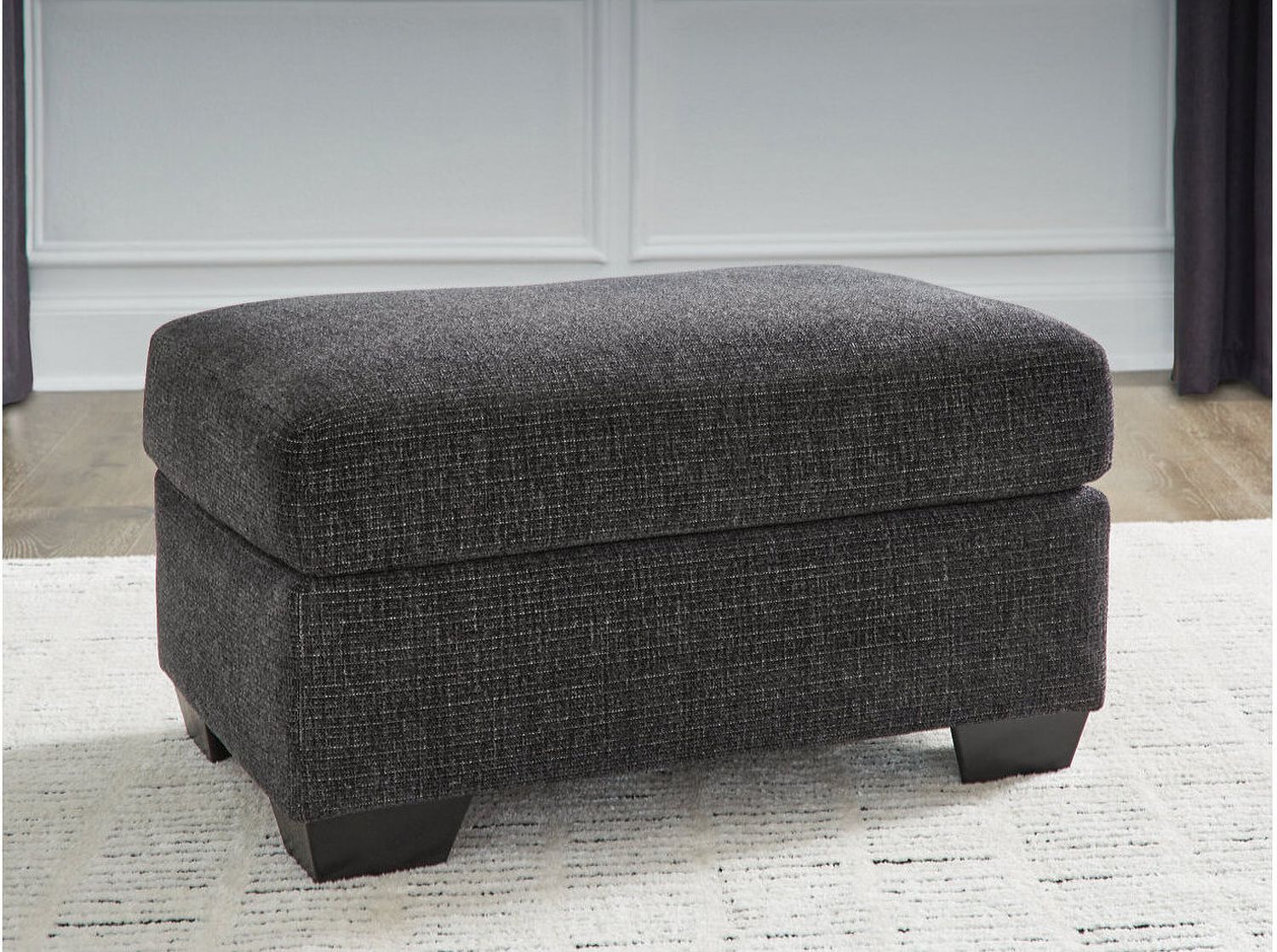 Loreo Ottoman In Ebony 6310114