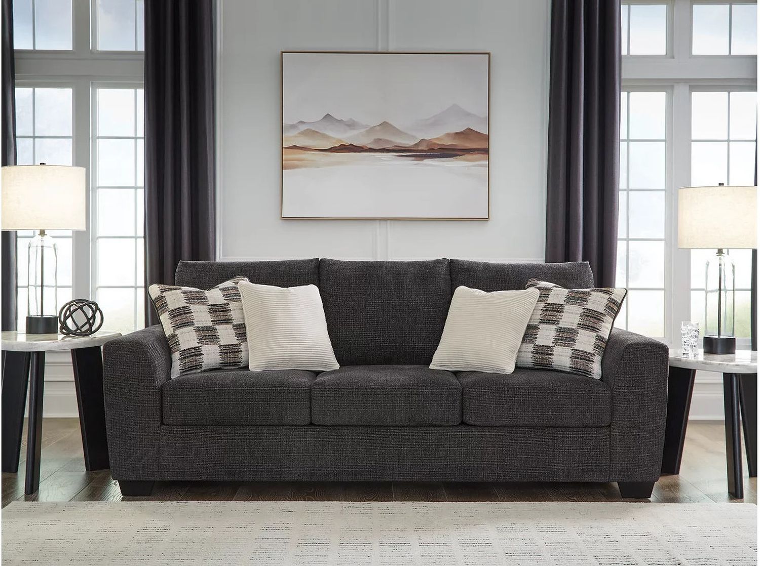 Loreo Sofa In Ebony 6310138