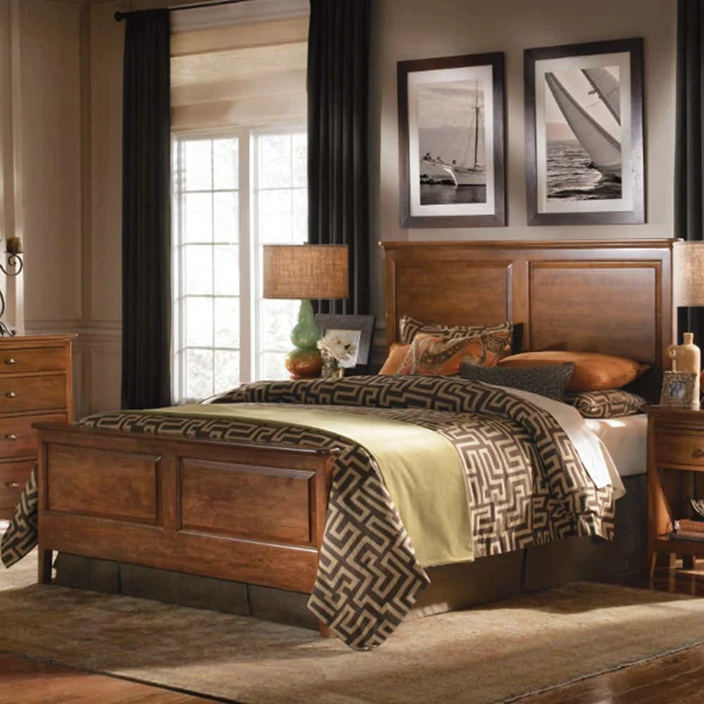 Cherry Park Queen Panel Bed 63135PV