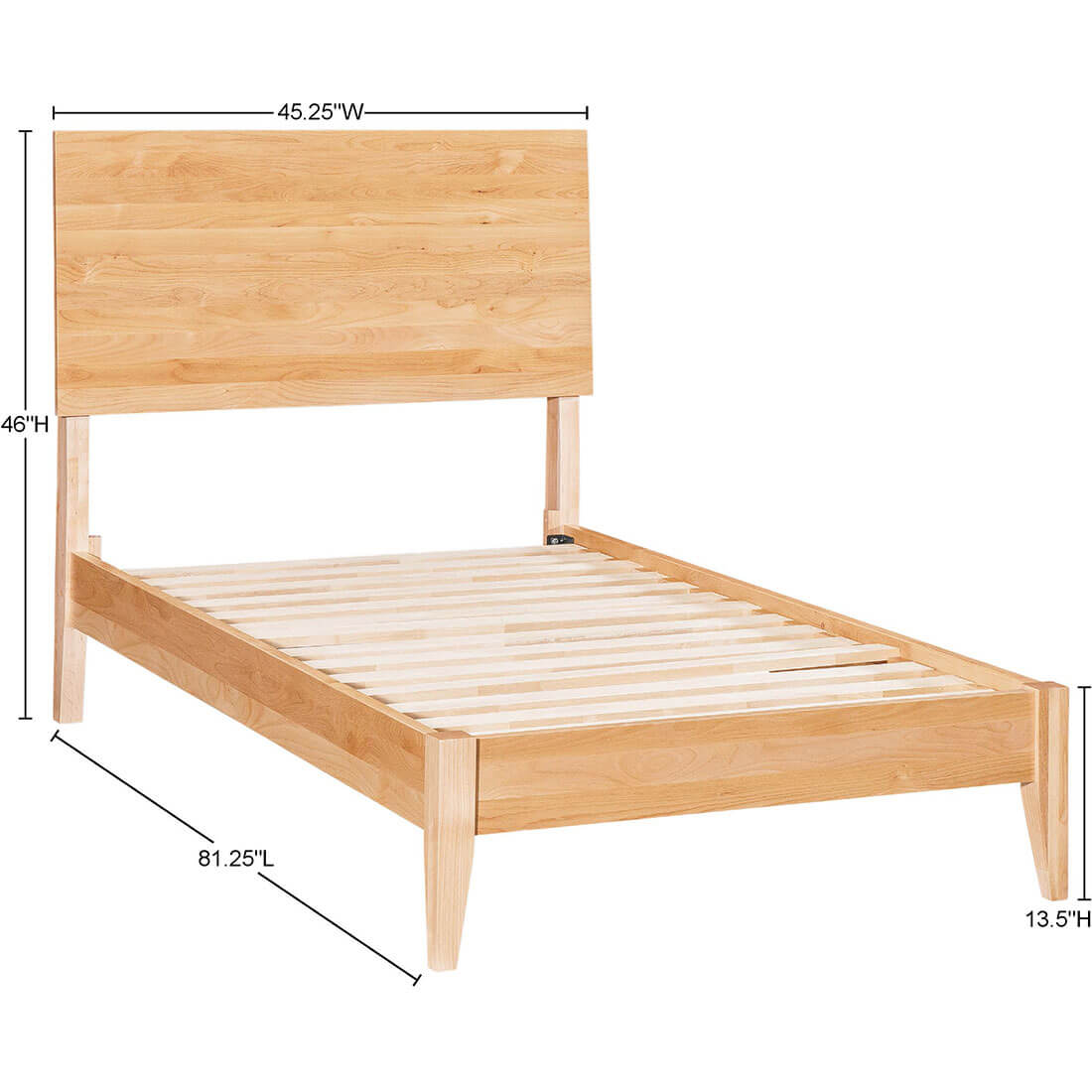 2 West Modern Platform Twin Bed - 63278 63278