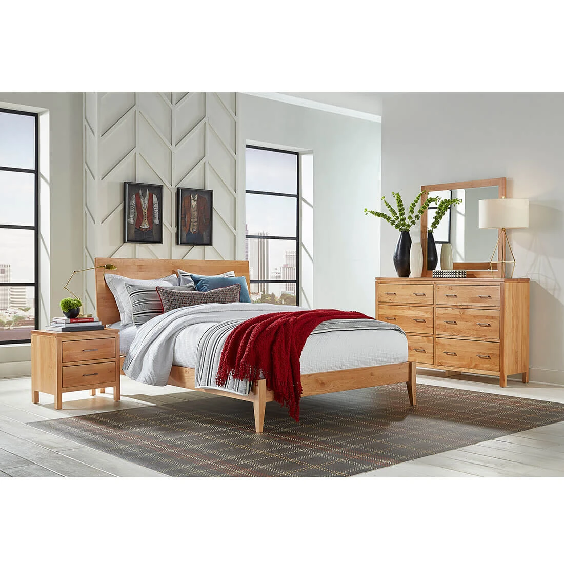 2 West Modern Platform Queen Bed - 632984 632984