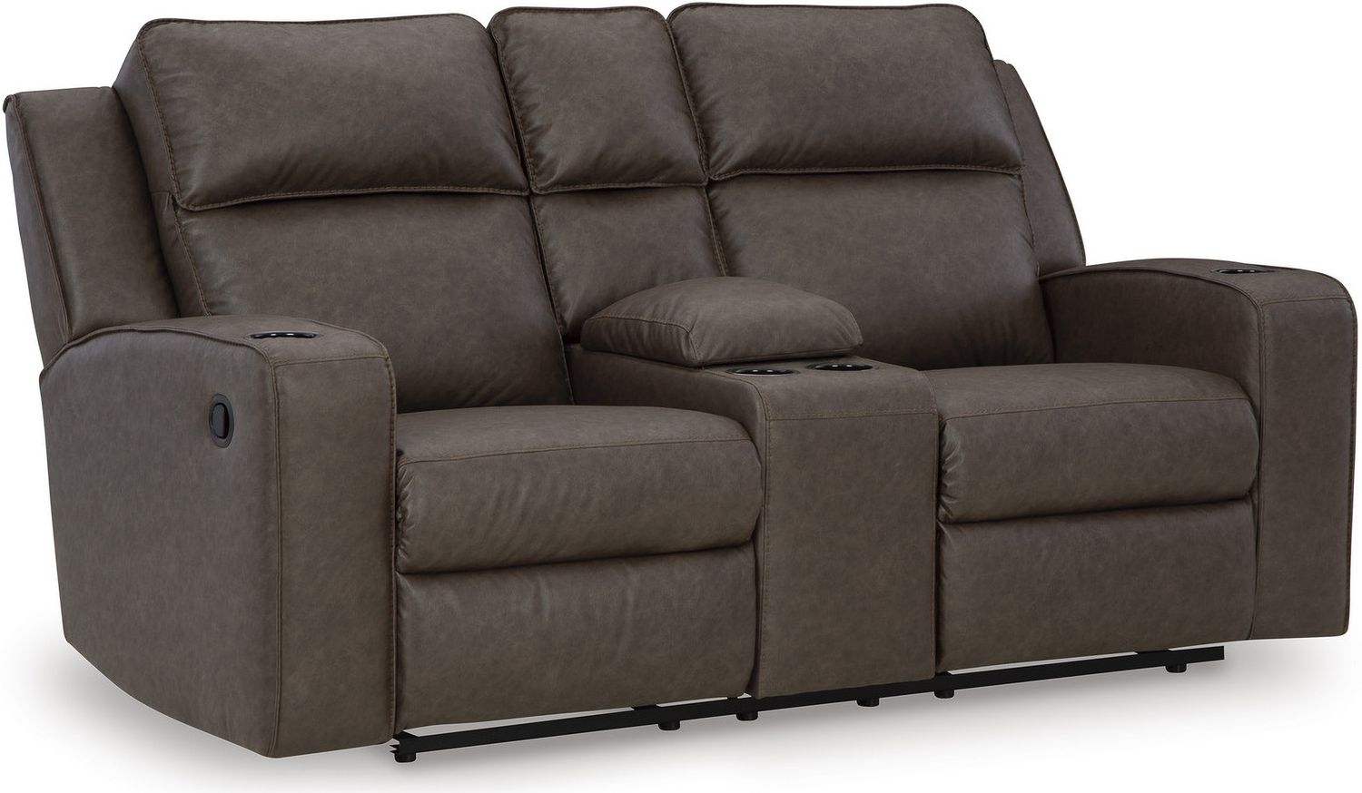 Lavenhorne Double Reclining Loveseat With Console In Granite 6330694