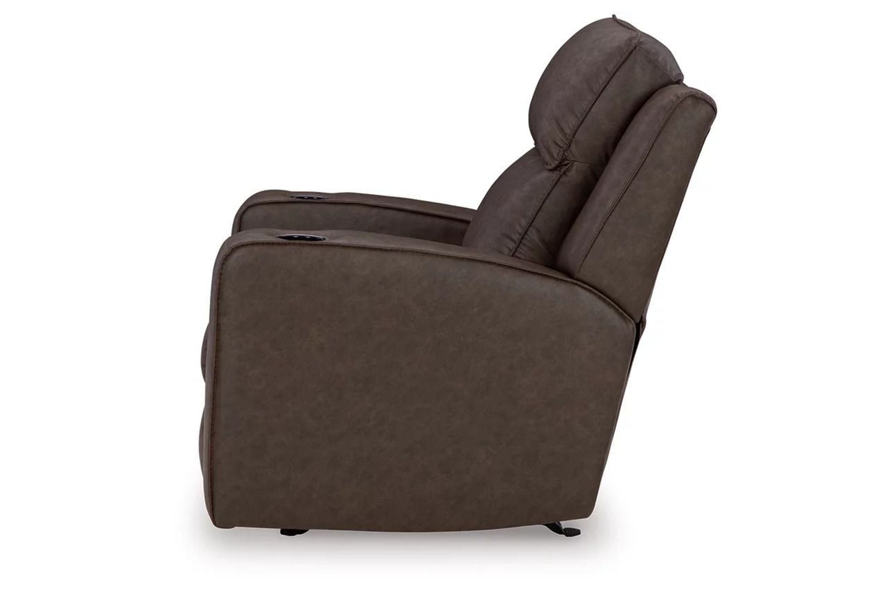 Lavenhorne Reclining Living Room Set With Drop Down Table In Granite 63306U1