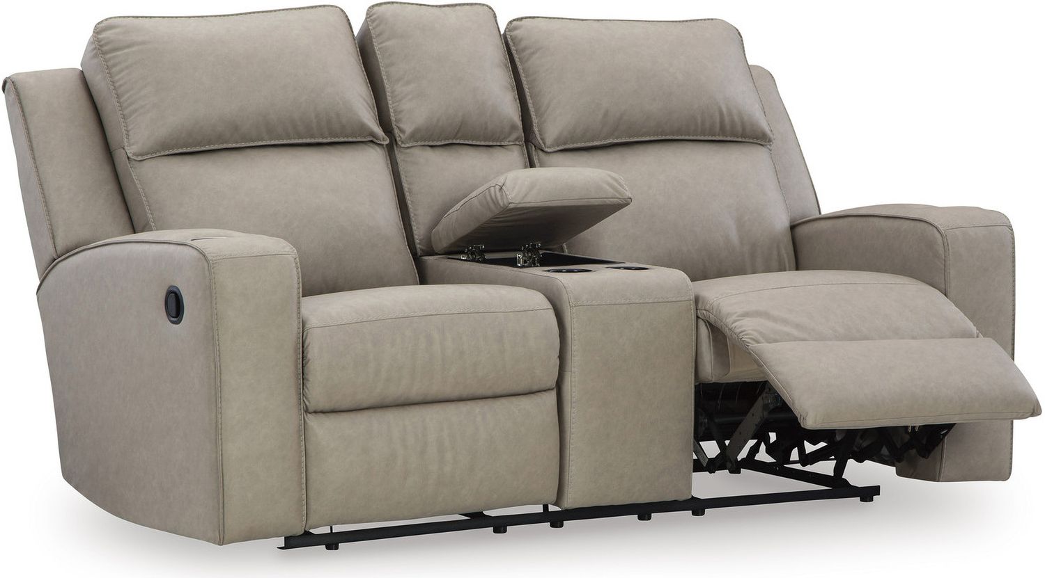 Lavenhorne Reclining Living Room Set With Drop Down Table In Pebble 63307U1