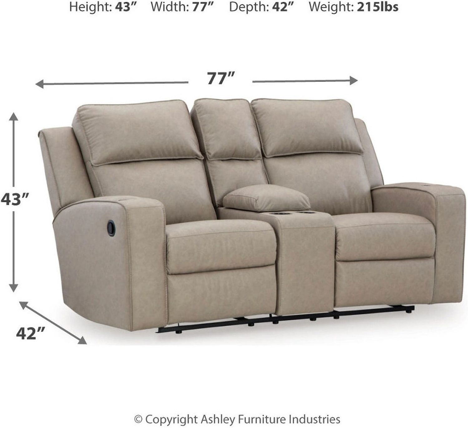 Lavenhorne Reclining Living Room Set With Drop Down Table In Pebble 63307U1