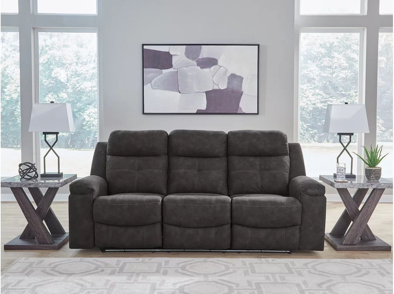 Brysonview Reclining Sofa In Charcoal 6360588