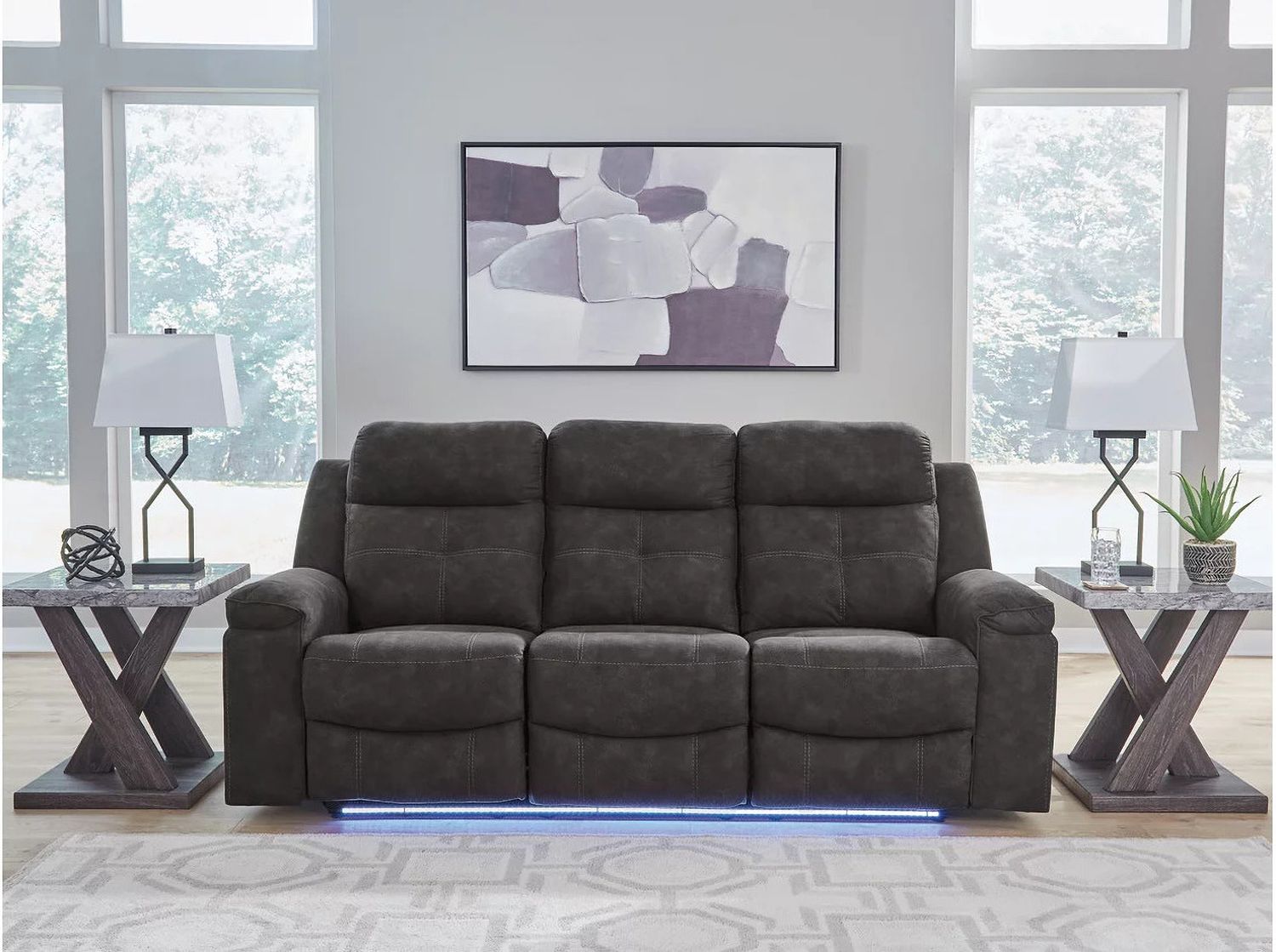 Brysonview Reclining Sofa In Charcoal 6360588