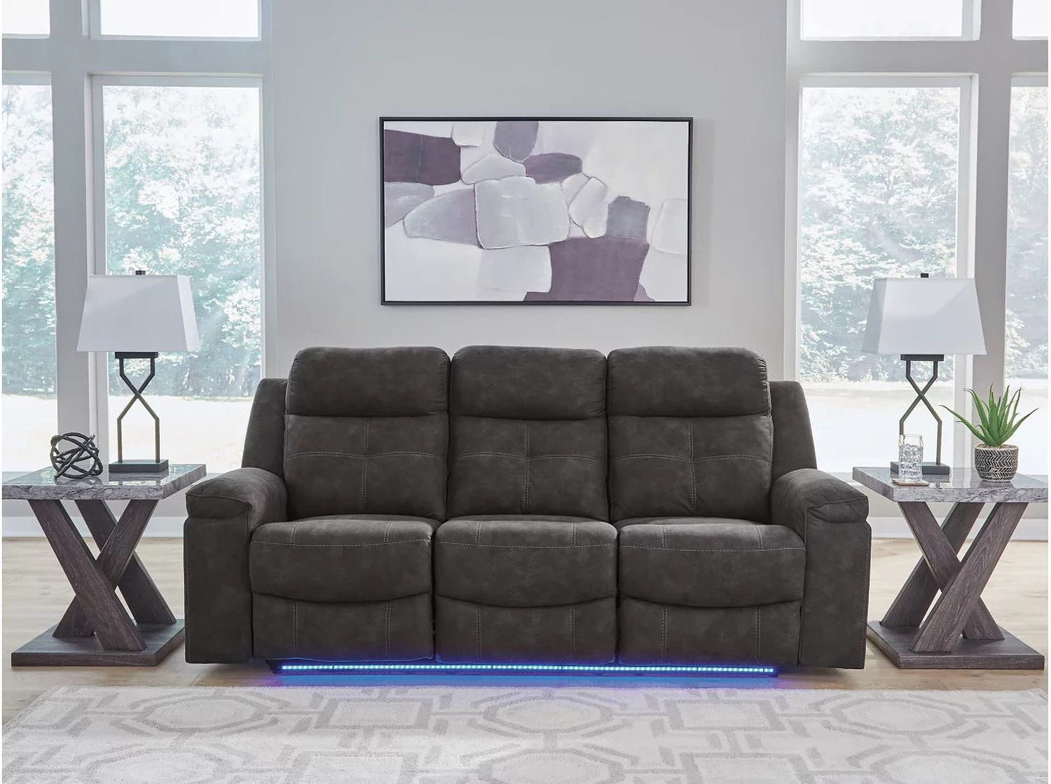 Brysonview Reclining Sofa In Charcoal 6360588