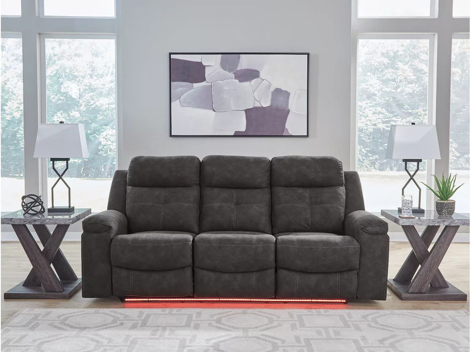 Brysonview Reclining Sofa In Charcoal 6360588