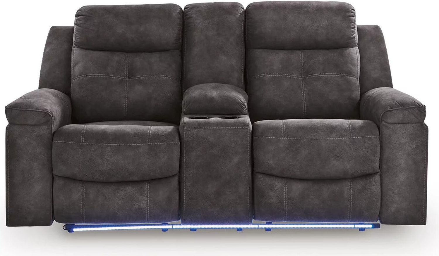 Brysonview Reclining Loveseat with Console In Charcoal 6360594