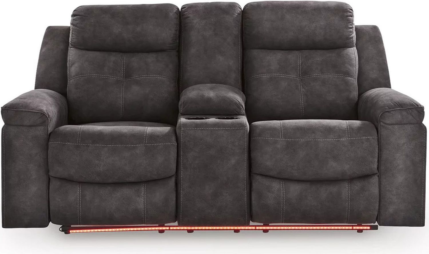 Brysonview Reclining Loveseat with Console In Charcoal 6360594