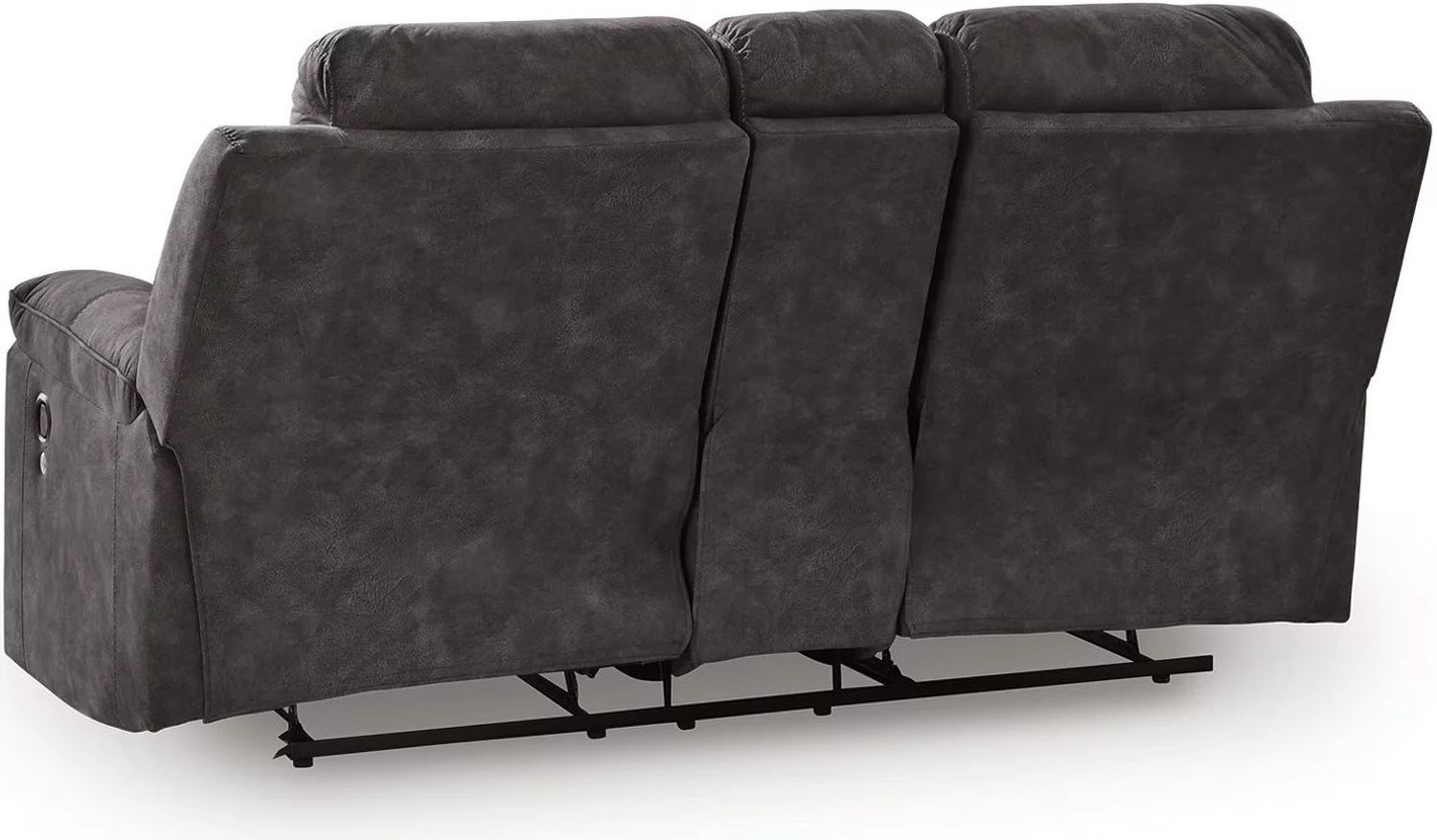 Brysonview Reclining Loveseat with Console In Charcoal 6360594
