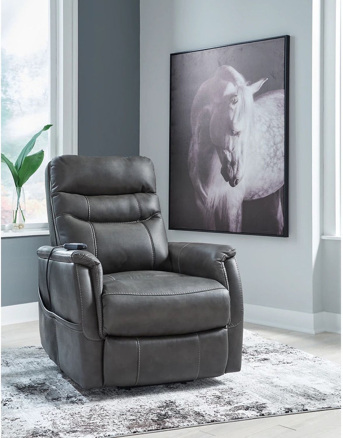 Strawbill Power Lift Recliner In Shadow 6390912