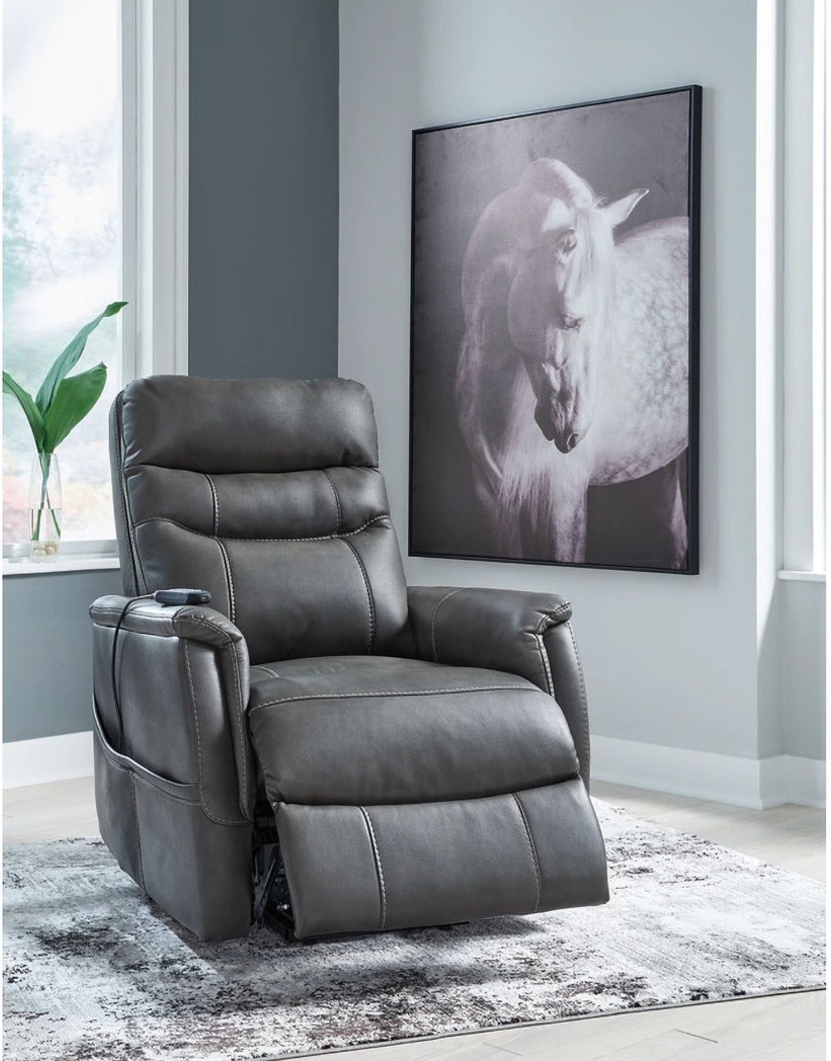 Strawbill Power Lift Recliner In Shadow 6390912