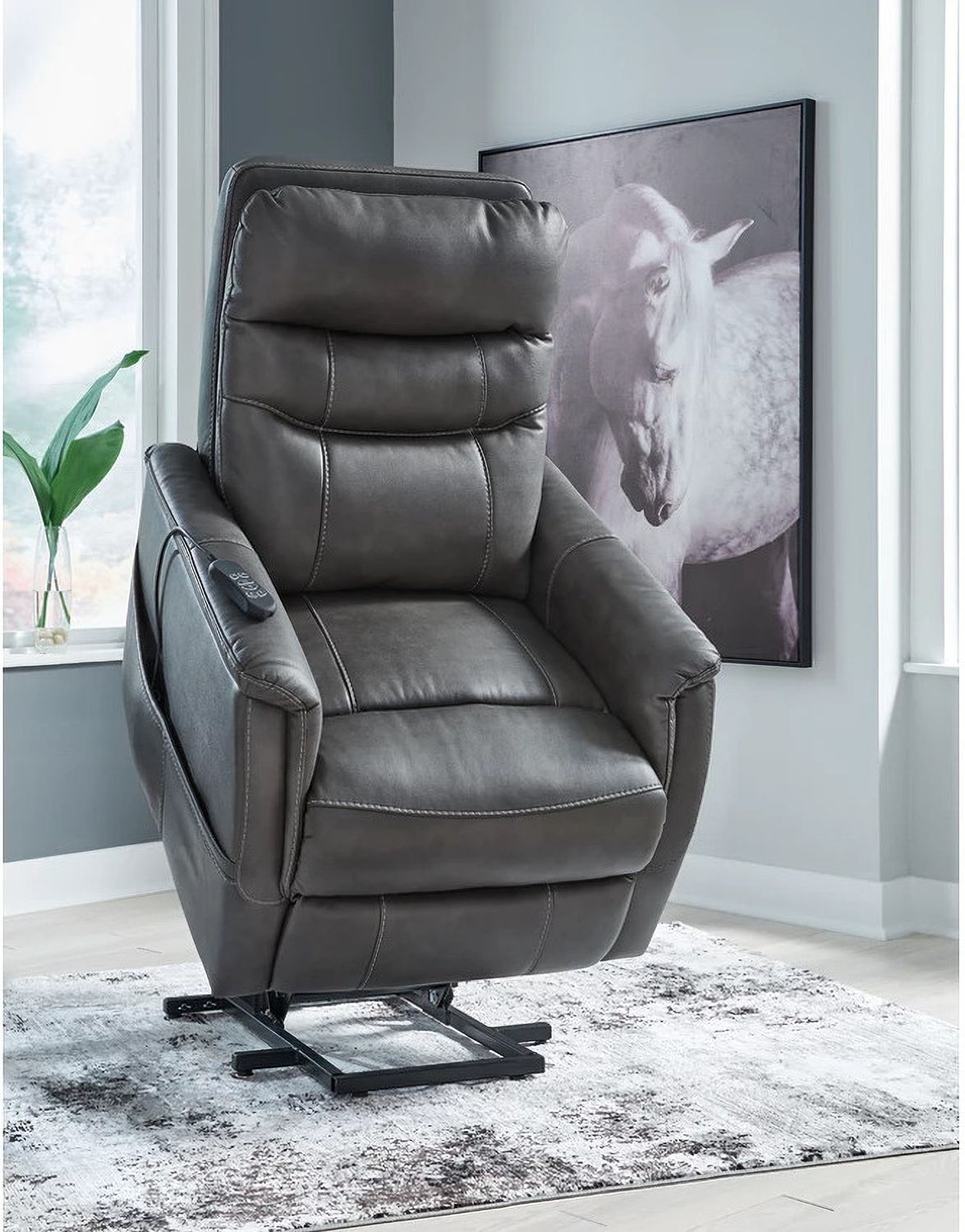Strawbill Power Lift Recliner In Shadow 6390912