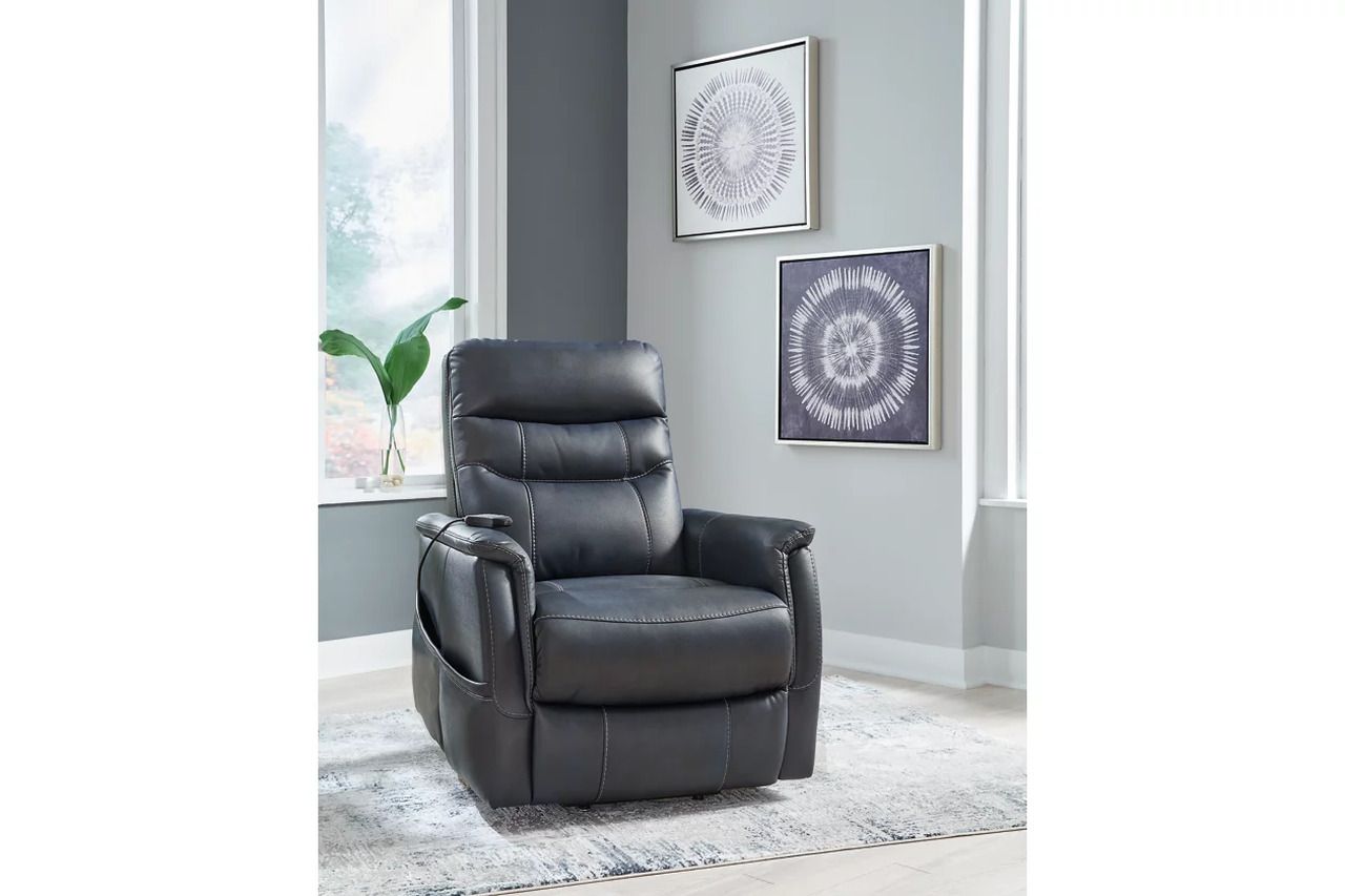 Strawbill Power Lift Recliner In Sapphire 6391012