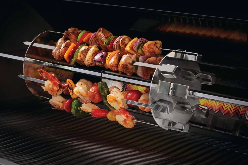 Rotisserie Shish-Kebab Skewer Set with Removable Skewers 64008