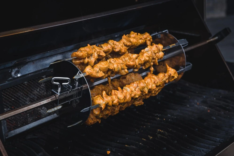 Rotisserie Shish-Kebab Skewer Set with Removable Skewers 64008