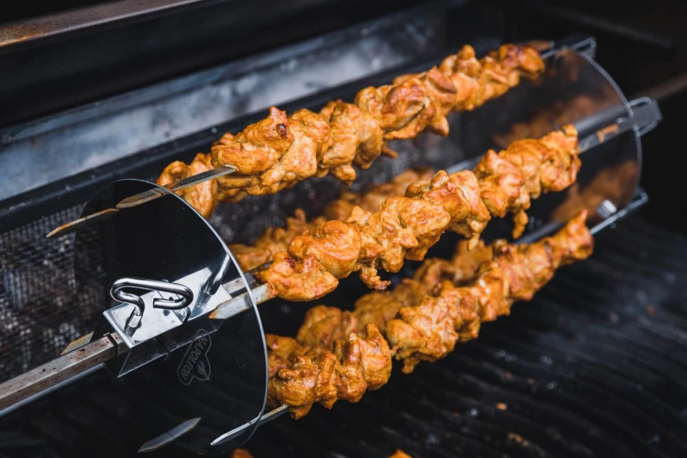 Rotisserie Shish-Kebab Skewer Set with Removable Skewers 64008