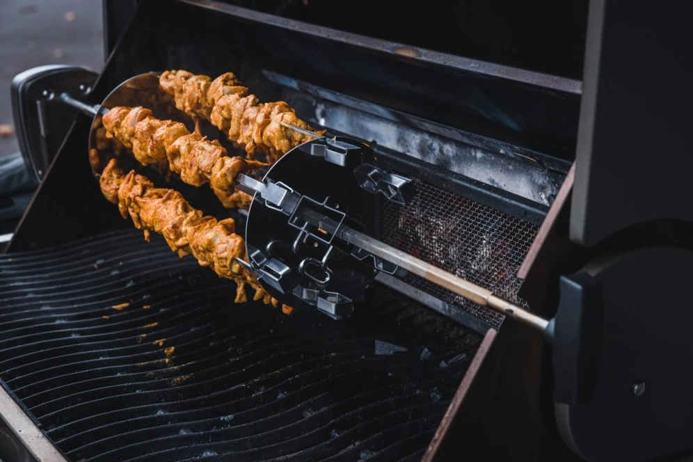 Rotisserie Shish-Kebab Skewer Set with Removable Skewers 64008