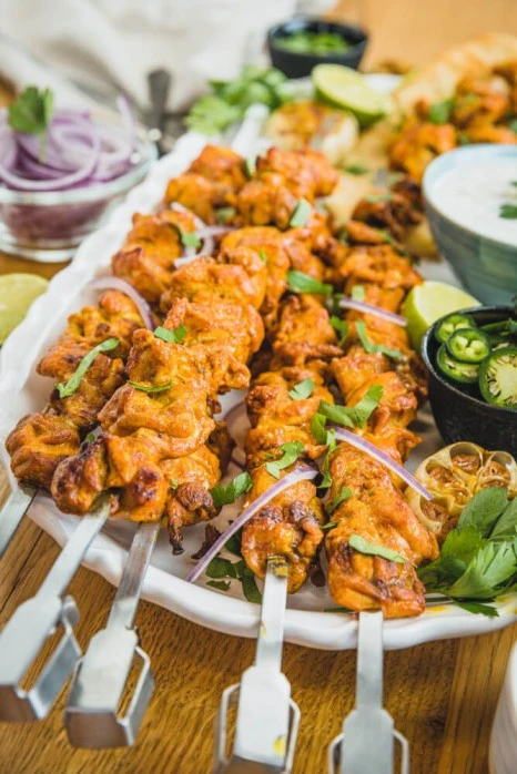 Rotisserie Shish-Kebab Skewer Set with Removable Skewers 64008